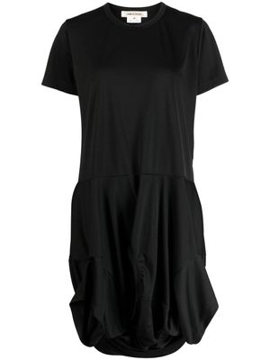 Comme Des Garçons t-shirt asymétrique à manches courtes - Noir