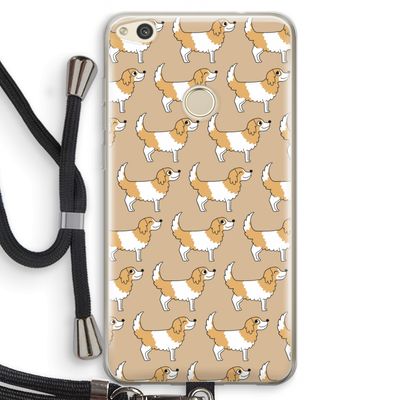 Doggy: Huawei Ascend P8 Lite (2017) Transparant Hoesje met koord