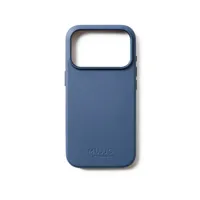 Mujjo Volledig lederen hoesje iPhone 17 Pro - Monaco Blue