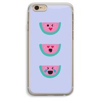 Smiley watermeloen: iPhone 6 Plus / 6S Plus Transparant Hoesje