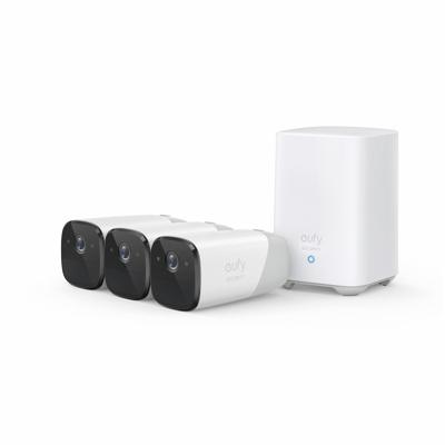 Eufy Cam 2 Pro 3 camera&apos;s + basisstation IP-camera Wit