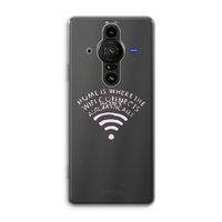 Home Is Where The Wifi Is: Sony Xperia Pro-I Transparant Hoesje