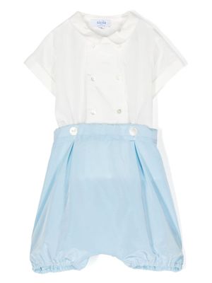 Siola ensemble short-haut à boutonnière croisée - Blanc