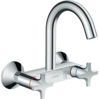 Hansgrohe Logis classic wand keukenkraan met hoge uitloop chroom 71286000 - thumbnail