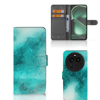 Hoesje OPPO Find X6 Pro Painting Blue | Portemonnee hoesje