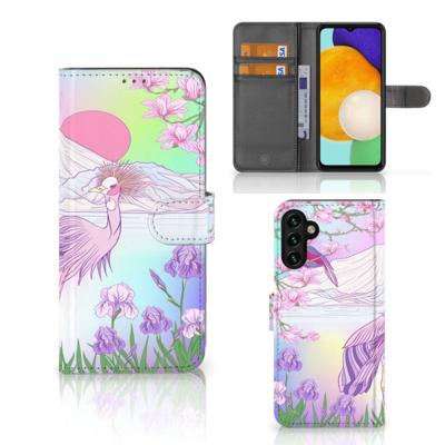 Samsung Galaxy A04s | Samsung Galaxy A13 5G | Telefoonhoesje | Met pasjeshouder | Bird