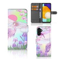 Samsung Galaxy A04s | Samsung Galaxy A13 5G | Telefoonhoesje | Met pasjeshouder | Bird