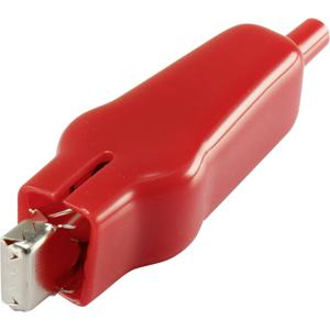 TRU COMPONENTS 93038c55 Krokodillenklem Rood Lengte: 75 mm 1 stuk(s)