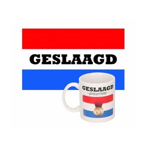 Geslaagd vlag en geslaagd mok 300 ml