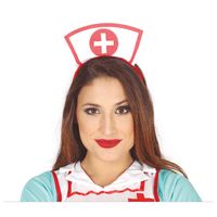 Fiestas Guirca Zuster/verpleegster diadeem - carnaval verkleed accessoire   - - thumbnail