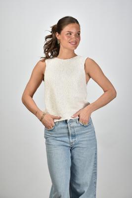 RÓHE top 615-23-338 off white
