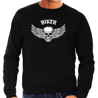 Biker motor sweater zwart voor heren 2XL  -