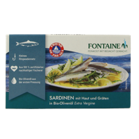 Sardines met huid en graat 120 Gram