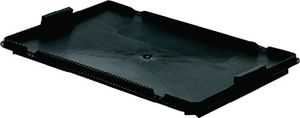 LA-KA-PE Deksel | L600xB400mm zwart | PP | passend voor draaistapelbak | 1 stuk - LB60/40D LB60/40D