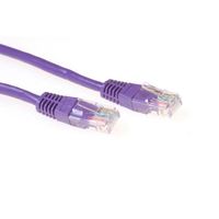 ACT IB1701 U/UTP CAT6 Patchkabel Paars - 1 meter
