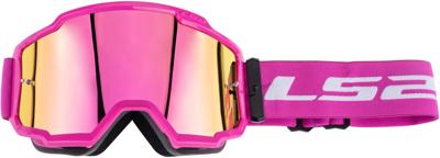 LS2 "charger" crossbril crossglasses charger pink with iridium visor