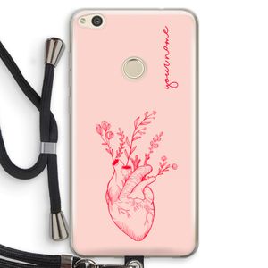 Blooming Heart: Huawei Ascend P8 Lite (2017) Transparant Hoesje met koord