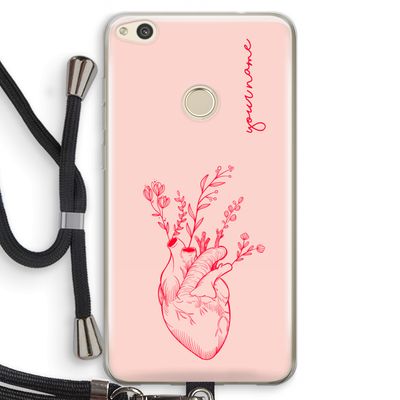 Blooming Heart: Huawei Ascend P8 Lite (2017) Transparant Hoesje met koord
