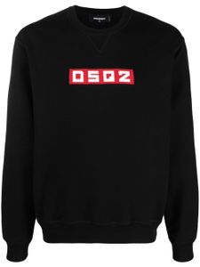 DSQUARED2 logo-patch cotton sweatshirt - Noir