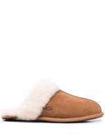 UGG chaussons bordés de peau lainée - Marron