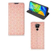 Xiaomi Redmi Note 9 | Hoesje met Magneet | Pattern Orange Xiaomi Redmi Note 9 | Hoesje met Magneet | Pattern Orange