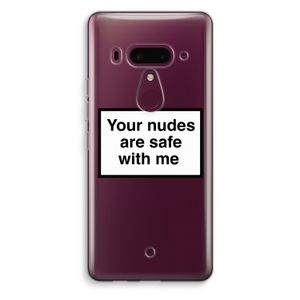 Safe with me: HTC U12+ Transparant Hoesje