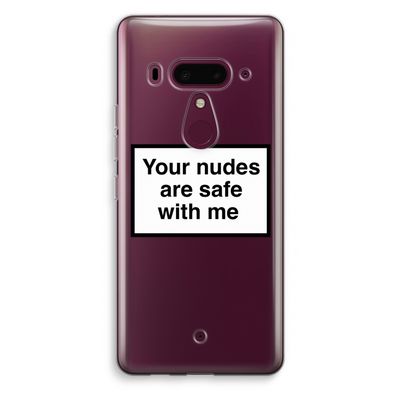 Safe with me: HTC U12+ Transparant Hoesje