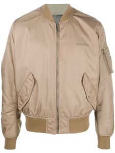 Valentino Garavani veste bomber à design réversible - Marron