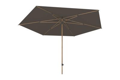 4SO Azzurro parasol 300 cm woodlook charcoal