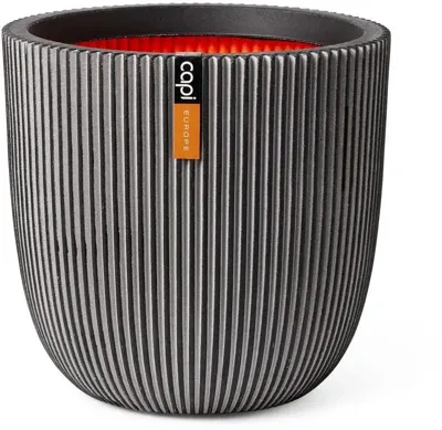Capi nature groove nl bol bloempot 54x52 cm antraciet