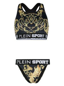 Plein Sport bikini à imprimé baroque - Noir