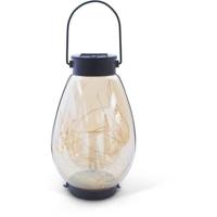 Solar Lantern - GARDEN ID Bali - Ø14 H23 cm - Verlichting 6-8 uur - Veelzijdig ophangbaar - Oplaadbare AAA-batterij.