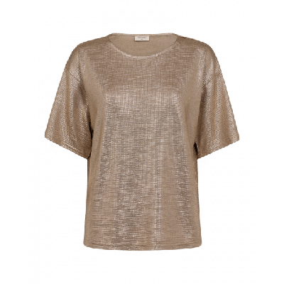 FreeQuent - Beige | Dames | Top | Beige | XL | regular | Kamst mode