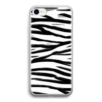 Zebra pattern: iPhone SE 2020 Transparant Hoesje