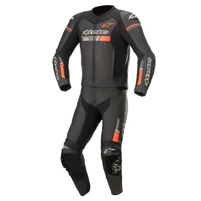 ALPINESTARS GP Force Chaser 2PC Suit, 2-delig motorpak, Zwart-Rood Fluo