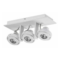 Artdelight GU10 opbouwspotMeist 3-lichts wit - PL MEIST3-B WIT