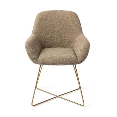 Jesper Home Kushi eetkamerstoel Moss Meadow cross gold
