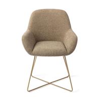 Jesper Home Kushi eetkamerstoel Moss Meadow cross gold