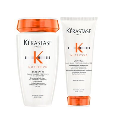Kérastase Nutritive Bain Satin Shampoo + Conditioner Set voor droog haar