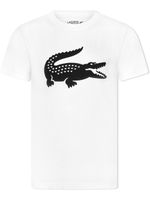 Lacoste Kids t-shirt à logo imprimé - Blanc
