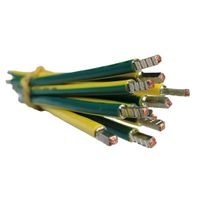 SEP bedrading 10mm2 l=250mm geel/groen 105gr.