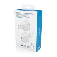 Oplader Aisens ASCH-65W3P026-W Wit 65 W (1 Stuks)