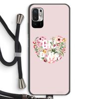 GRL PWR Flower: Xiaomi Redmi Note 10 5G Transparant Hoesje met koord