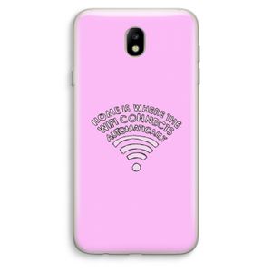 Home Is Where The Wifi Is: Samsung Galaxy J7 (2017) Transparant Hoesje