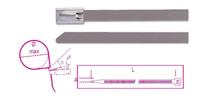 Beta Bms3045-Zelfborgende Stalen Kabelbinders - BMS3045