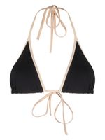 TOTEME haut de bikini Stripe Tie - Noir - thumbnail