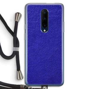 Majorelle Blue: OnePlus 7 Pro Transparant Hoesje met koord