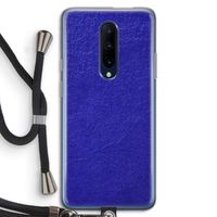 Majorelle Blue: OnePlus 7 Pro Transparant Hoesje met koord