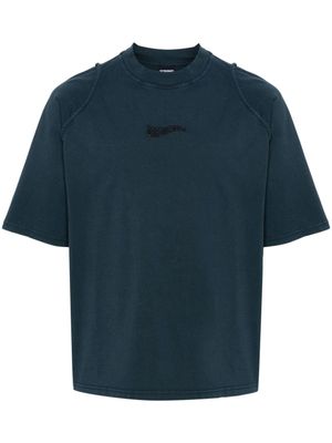 Jacquemus t-shirt Le T-shirt Camargue à logo brodé - Bleu