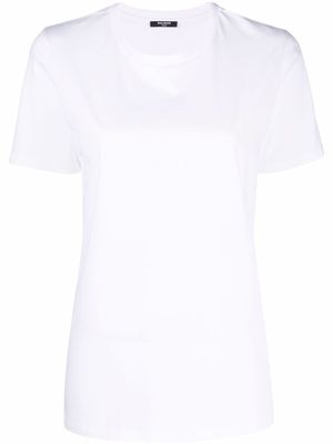 Balmain t-shirt à logo floqué - Blanc